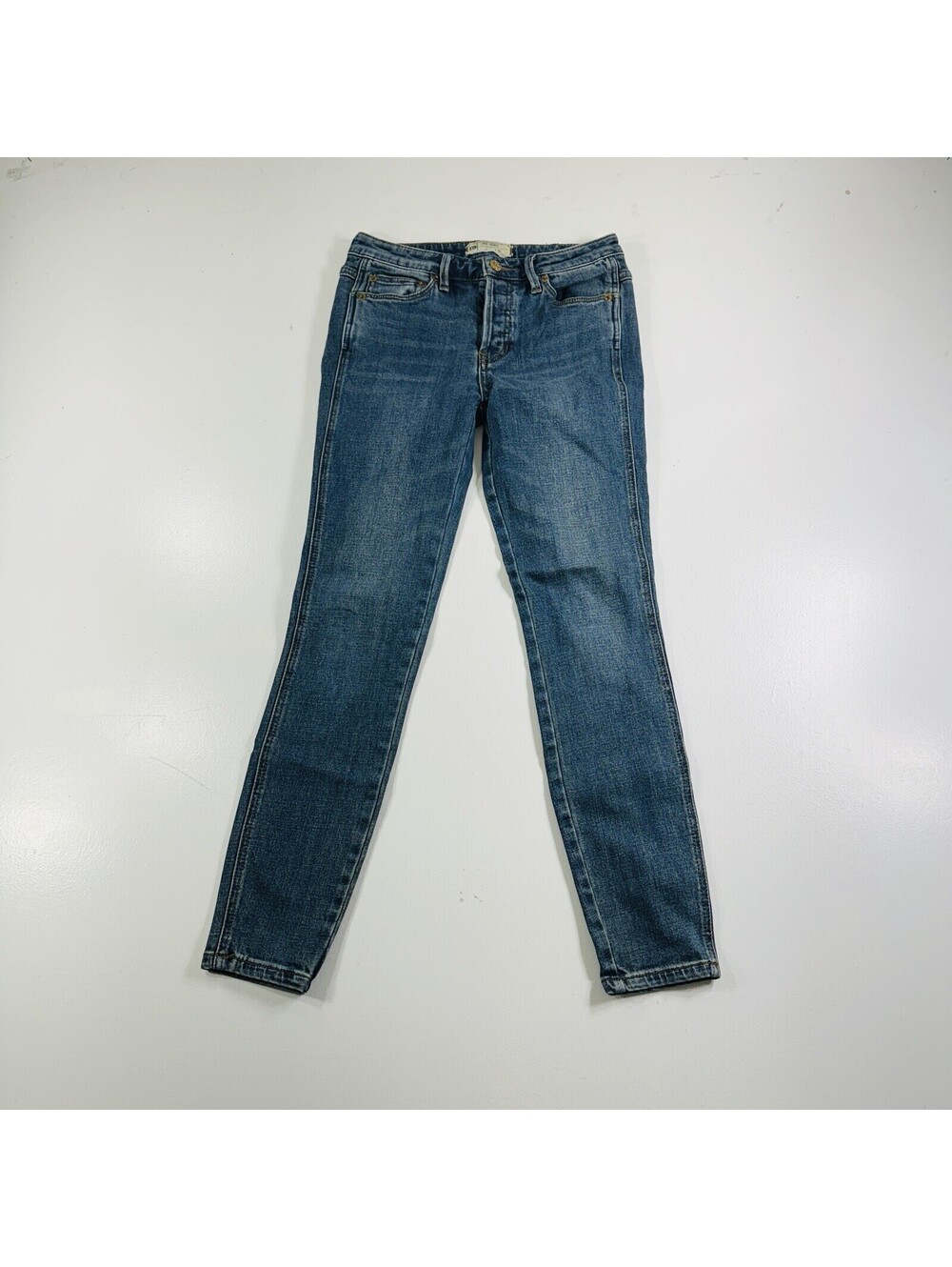 Free People Skinny Ankle Jeans Medium Wash Women’s Size 25